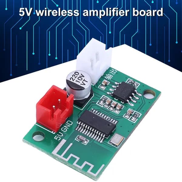 Беспроводной Bluetooth-усилитель мощностью 5 Вт, одноканальный, для безупречного воспроизведения музыки