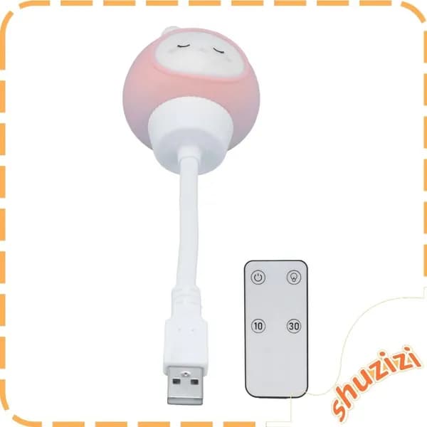 USB Заяц Ночной Светильник, Мягкий и Безопасный, для Декора Детской Комнаты