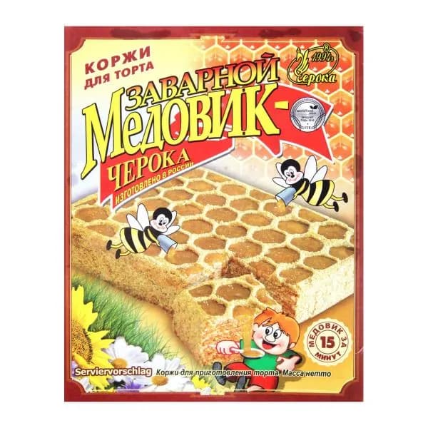 Коржи для торта Медовик заварной Черока 400г