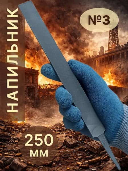 Напильник плоский №3 250 мм СССР