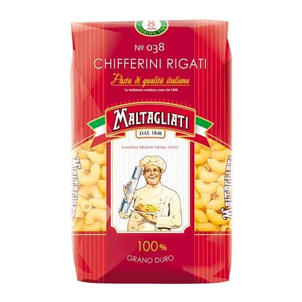 Макароны Maltagliati №38 Chifferini rigati 450г