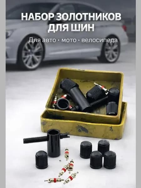 Ремкомплект для ниппелей и золотников для авто