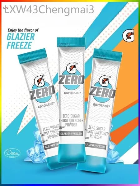 Изотонический стик Gatorade Third Quashed Powder Stick 10 упаковок с нулевым вкусом черники