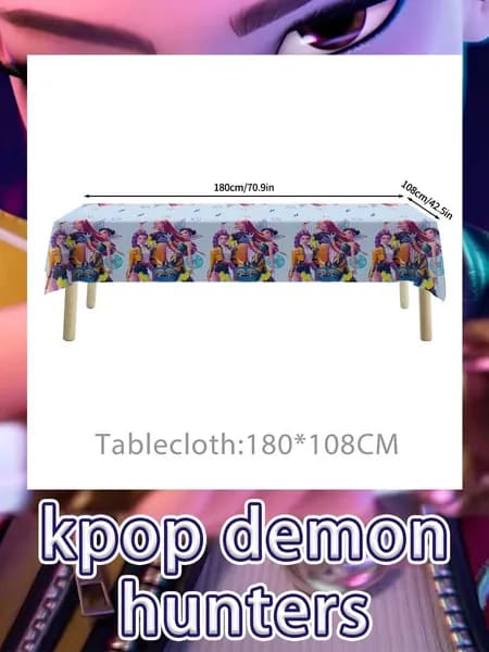Набор Одноразовых Тарелок На День Рождения,охотники На Демонов Kpop
