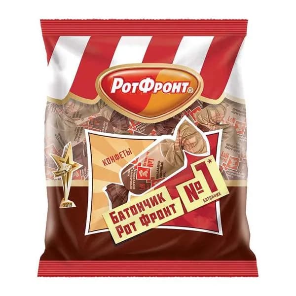 Конфеты Рот фронт Батончики шоколадно-сливочный вкус 250г