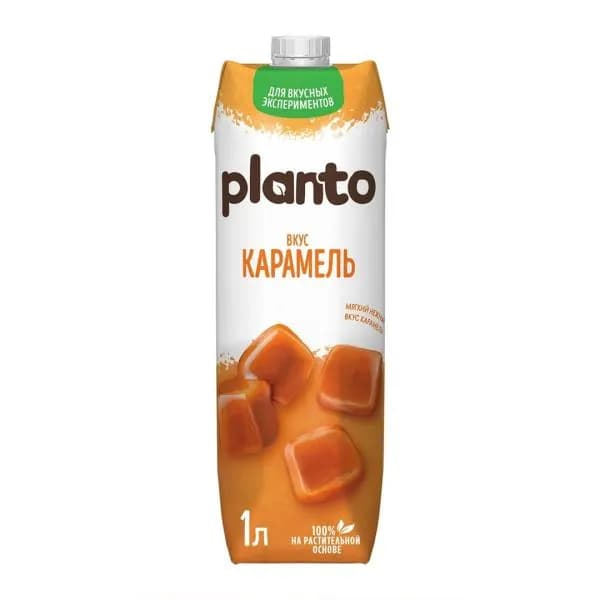 Напиток Planto соевый миндальный вкус карамель обогащенный кальцием 1л