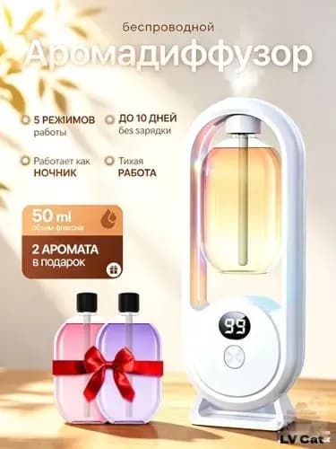 Аромадиффузор ультразвуковой 019f1c0c1cc8718e8f459a68015fdb57, белый