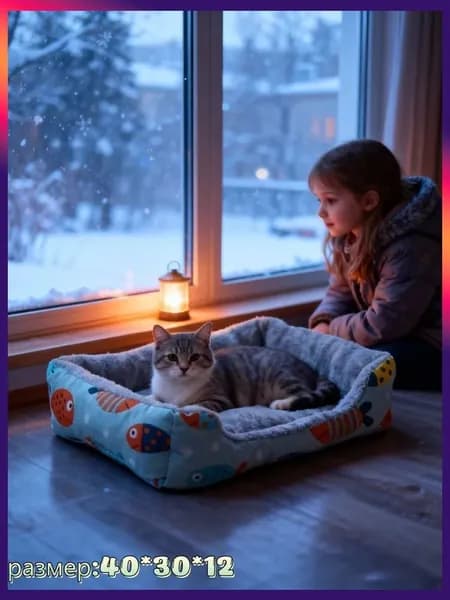 Лежанка для кошек и собак,Подходит для кошек и собак Мягкие и удобные