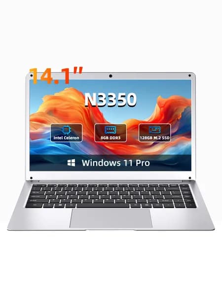 BYONE Z141-N3350 Ноутбук 14", Intel Celeron N3350, RAM 8 ГБ, SSD 256 ГБ, Intel HD Graphics 500, Windows Pro, (Z141-N3350-8G+256G), серебристый, Русская раскладка