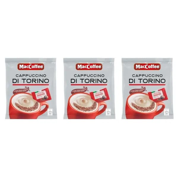 MacCoffee Кофейный напиток Di Torino Cappuccino 20 шт, 510 гр, 3 упаковки./