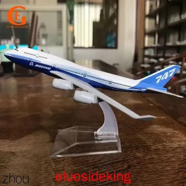 Металлическая Модель Самолета Боинг 747, B747