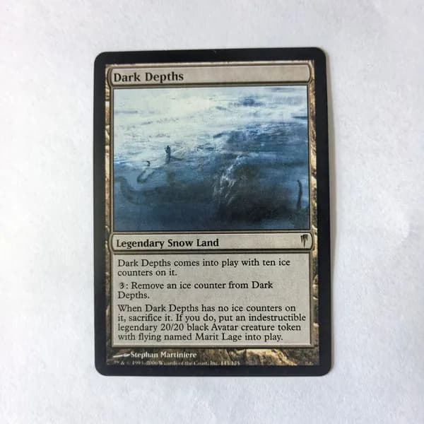 Карта Magic: The Gathering Dark Depths, Coldsnap, Легендарная снежная земля, Английская