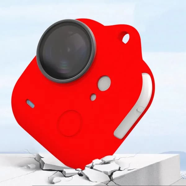 Силиконовый чехол для экшн-камеры Insta360 Go Ultra, красный, полная защита