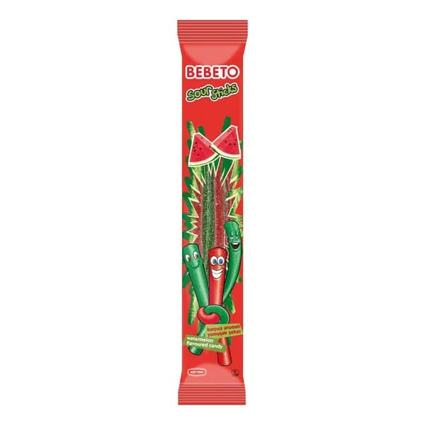 Мармелад Bebeto Sour Sticks Арбуз жевательный 30 г