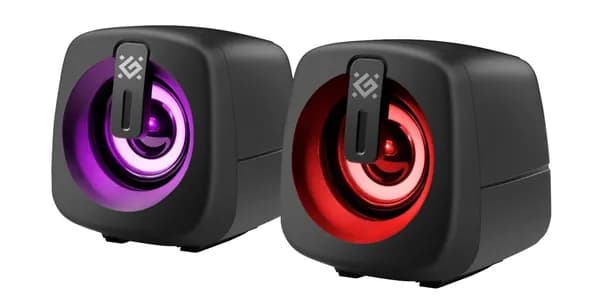 Акустическая система 2.0 J1 6Вт, подсветка, питание от USB Defender (65961)