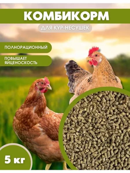 Комбикорм для кур несушек старт (ПК-2) 5кг