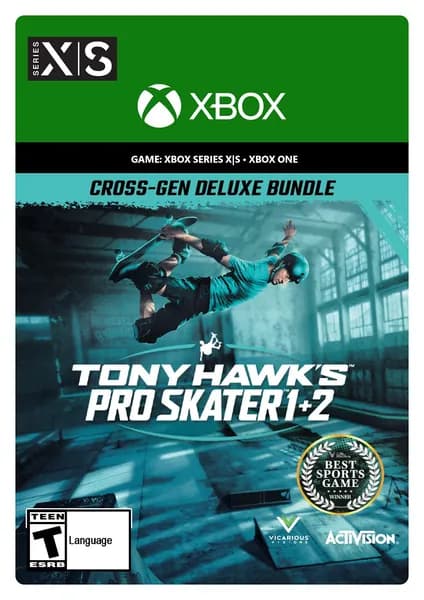 Игра Tony Hawk's Pro Skater 1 + 2 - Набор 'Два поколения' Deluxe для Xbox One/Series X S Англ яз электронный ключ