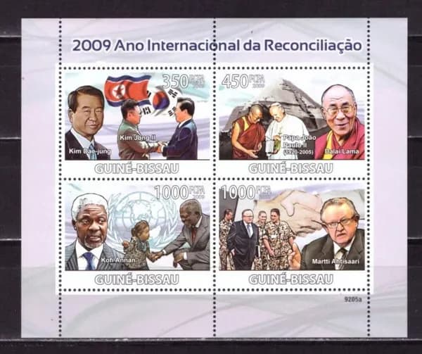 Гвинея-Биссау, 2009. (9205) Мировые знаменитости (мл) ,