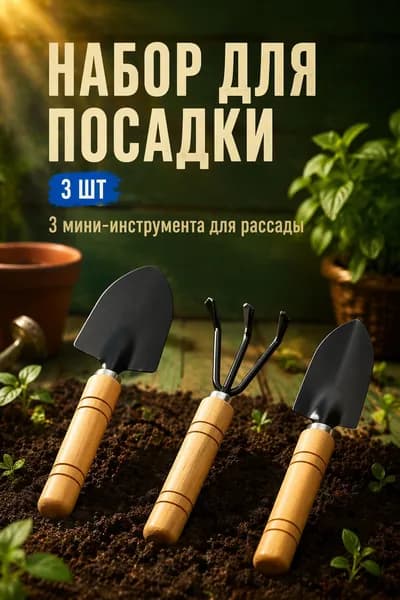 Набор садовых инструментов 1 шт