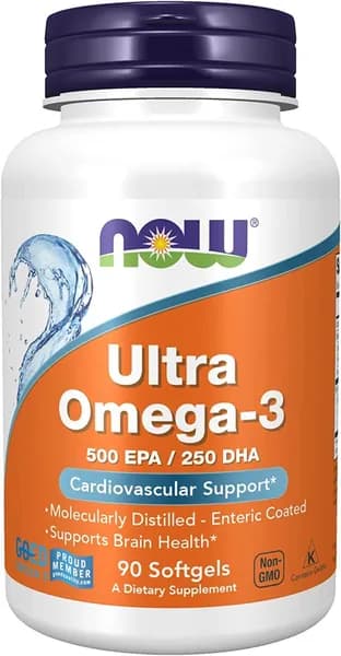 NOW Ultra Omega-3 90 капсул (ультра омега 3)