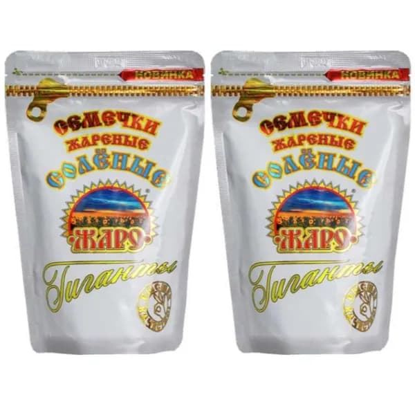 Жаро Семечки подсолнечника жареные, Гиганты, соленые, 300 г, 2шт /