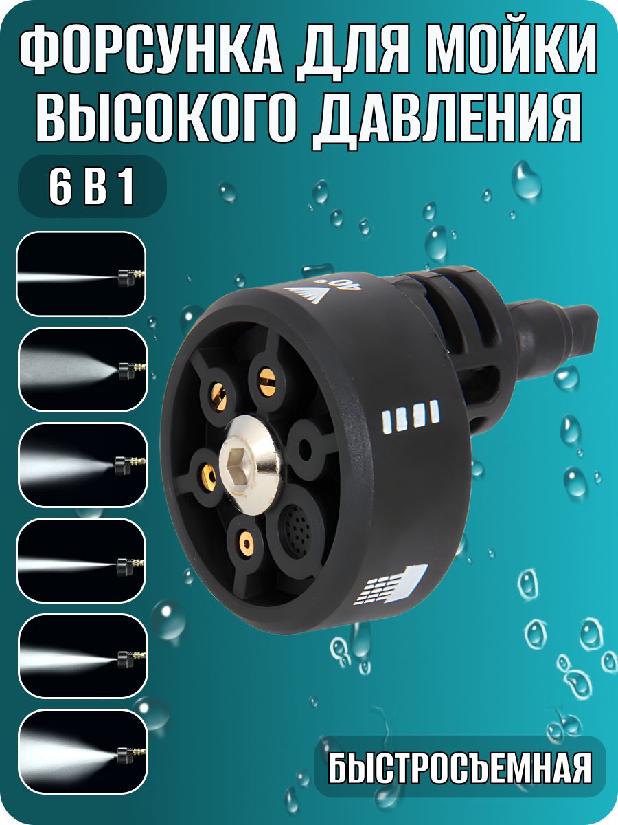Насадка для аккумуляторной мойки высокого давления/Форсунка для мойки автомобиля.