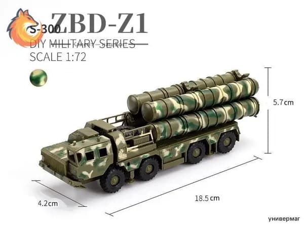 Ракетная машина S300 и радиолокационная машина 1/72