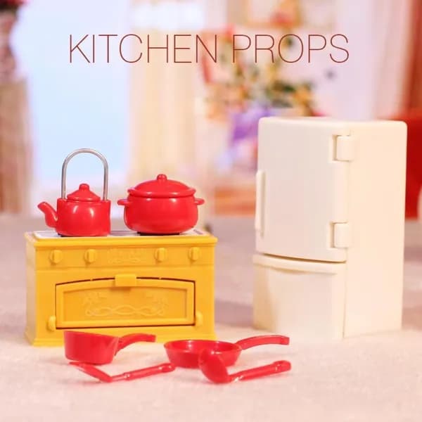 Мини кухня игрушка с посудой, кухонный гарнитур