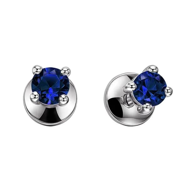 Серьги женские с фианитами серебро 925 пробы 585GOLD