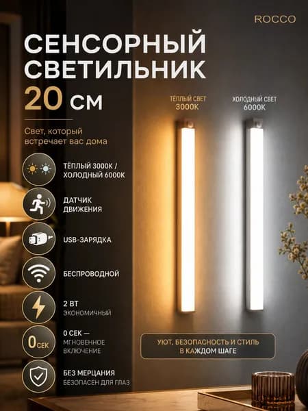 Светодиодная лента 1 Вт, IP20, Теплый белый, 1 шт