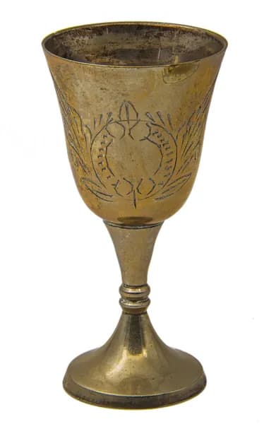 Стопка, 1920-е годы, Англия; латунь, серебрение; 50 мл.