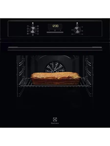 Электрический духовой шкаф Electrolux EOF3H50BK, 60 см, 65 л, 8 режимов, гриль, конвекция, очистка паром, черный