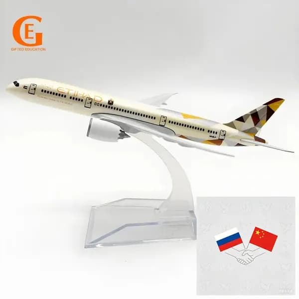 Etihad Airways Металлическая Модель Самолета Boeing 787, Боинг 787