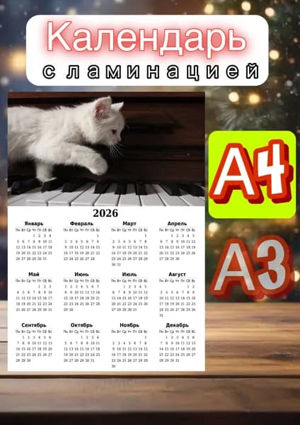 Календарь 2026 г., Настенный