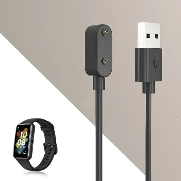 Кабель для фитнес-браслета, 0.8 м, черный