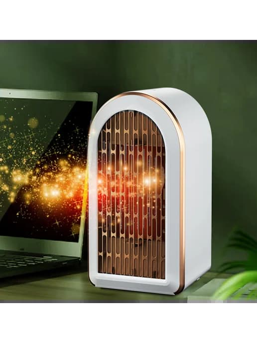 Настольный вентилятор-обогреватель 1200W для дома и офиса, б