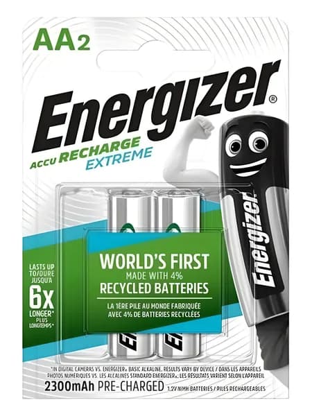 Energizer Батарея-аккумулятор AA, 1,2 В, 2300 мАч, 2 шт
