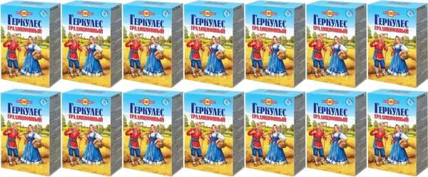 Хлопья Русский Продукт Геркулес традиционный овсяные, комплект: 14 упаковок по 500 г