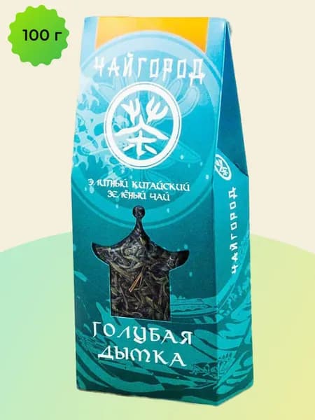 "Голубая Дымка" Чай китайский зеленый байховый "Чайгород" в картоне 100 г
