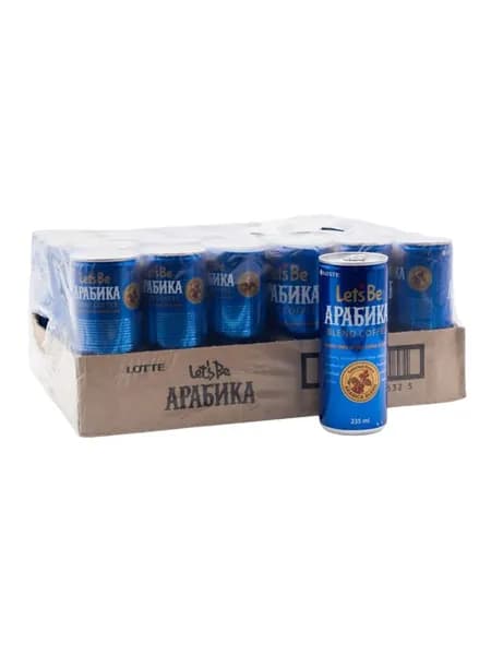Lotte Напиток кофейный Let's be Arabica, 235 мл, 30 шт