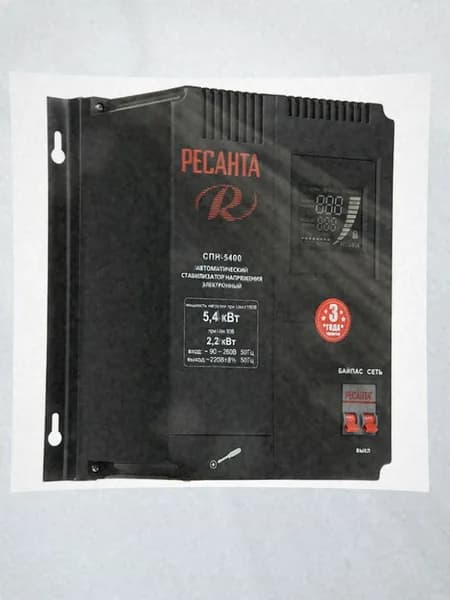 стабилизатор напряжения, релейный, цвет- черный