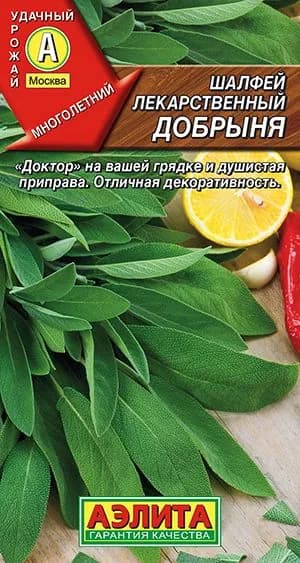 Семена Шалфей лекарственный Добрыня (0,2г) - Аэлита