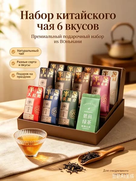 Набор из 10 вкусов улунского чая