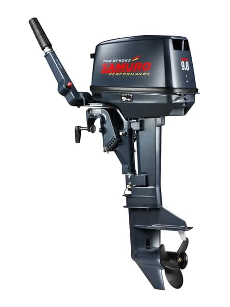 Лодочный мотор SAMURO S9.8FHS двухтактный, бензиновый, подвесной Уцененный товар