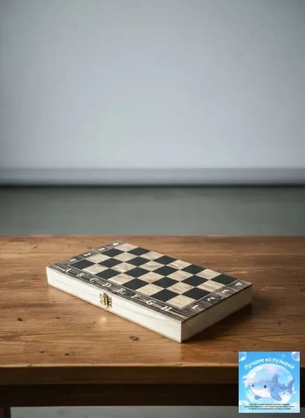 Шахматные шашки 2 в 1 деревянные шахматные доски 24X24CM