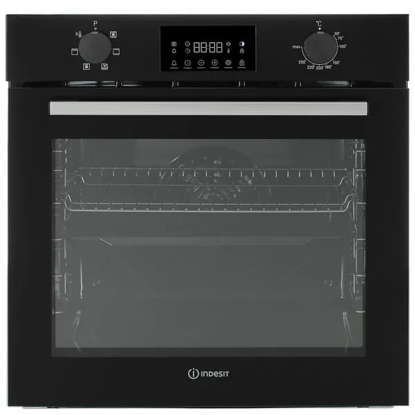 Духовой шкаф Indesit IFE 3644 BL (869890300030) черный, электрический, 72 л