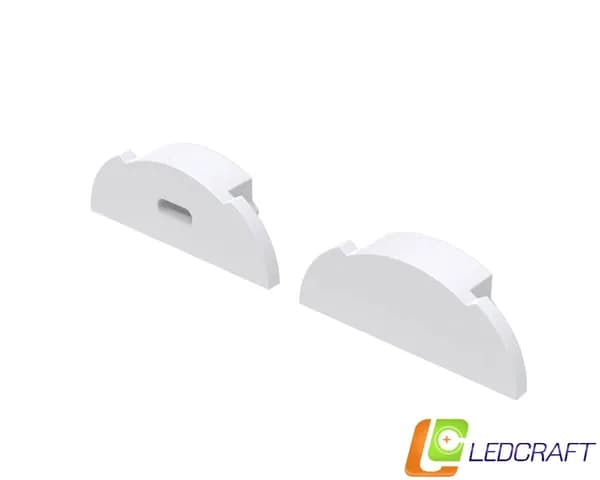Заглушки 2 шт для профиля LC-LP0926M16 пластиковые серые