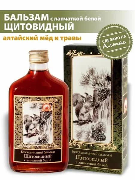 Бальзам безалкогольный Щитовидный, № 12, серия Сила Алтая, 250 мл, Алтайские традиции, пищевая добавка