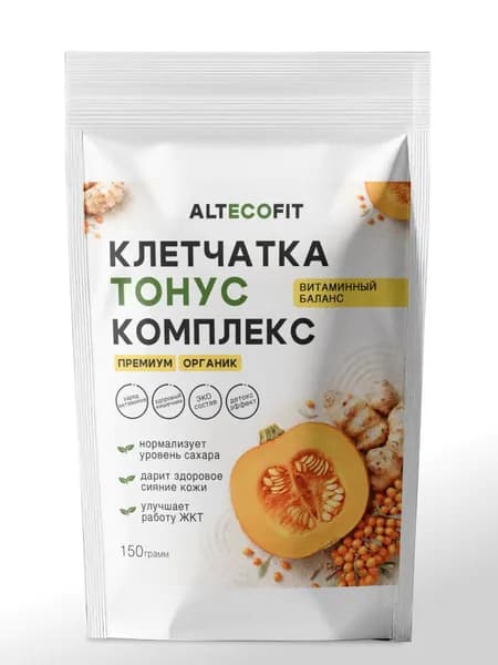 ALTECOFIT Клетчатка для похудения, псиллиум микрозелень, тонус комплекс, 150 г