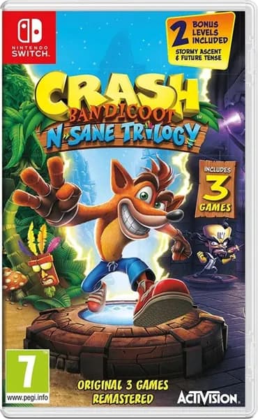 Игра Игра Crash Bandicoot N. Sane Trilogy - (Nintendo Switch, Английская версия) (Nintendo Switch, Английская версия)